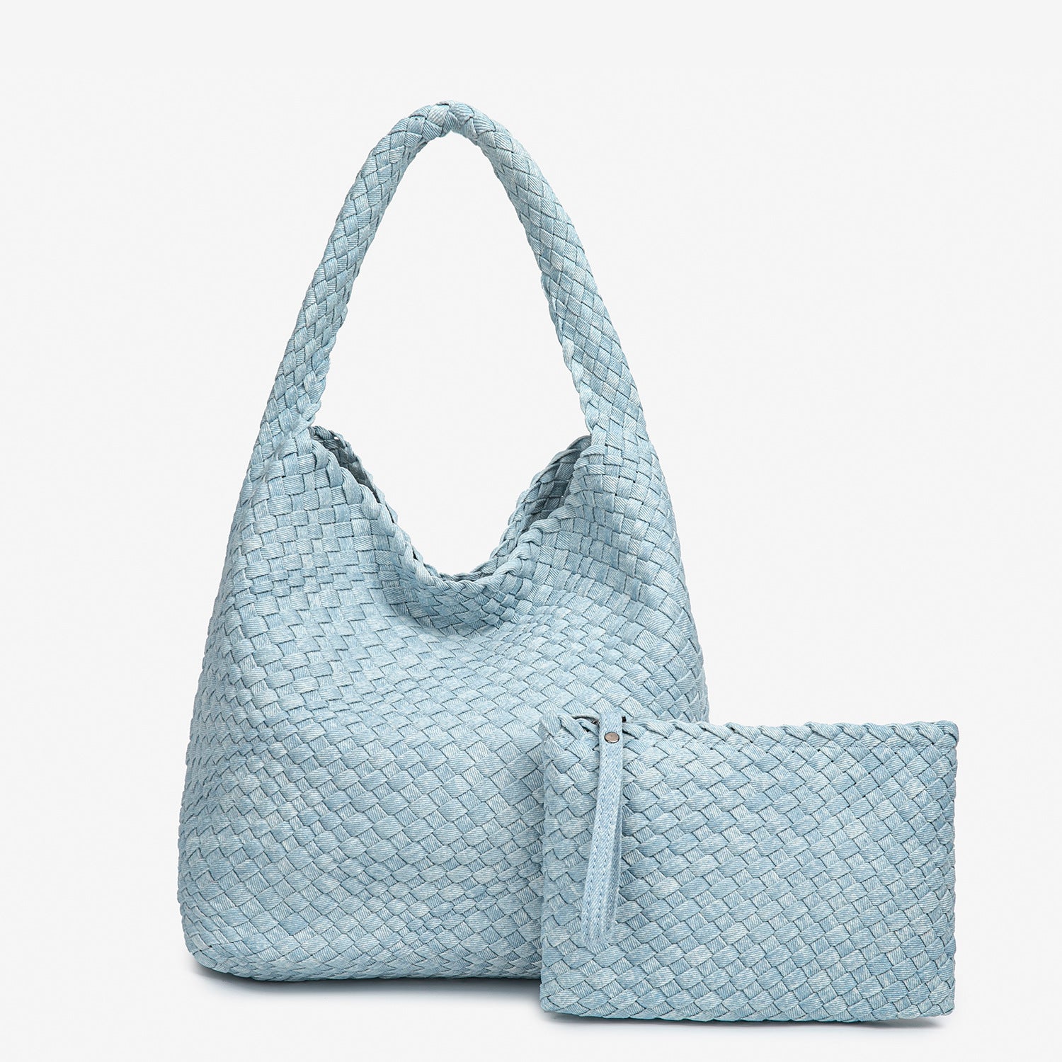 THE DENIM BLOCK VOLUME TOTE detail image 10