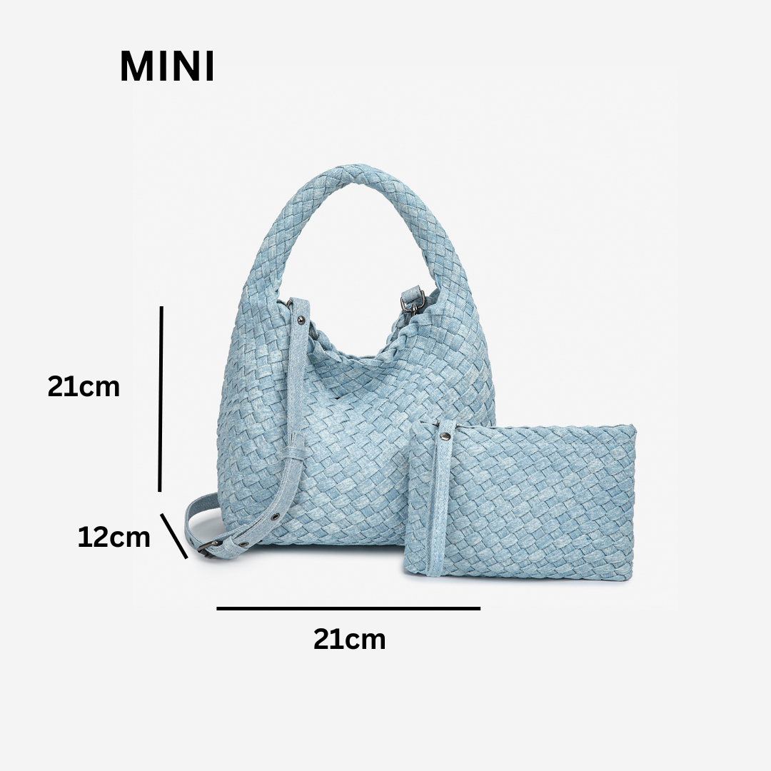 THE DENIM BLOCK VOLUME TOTE detail image 11