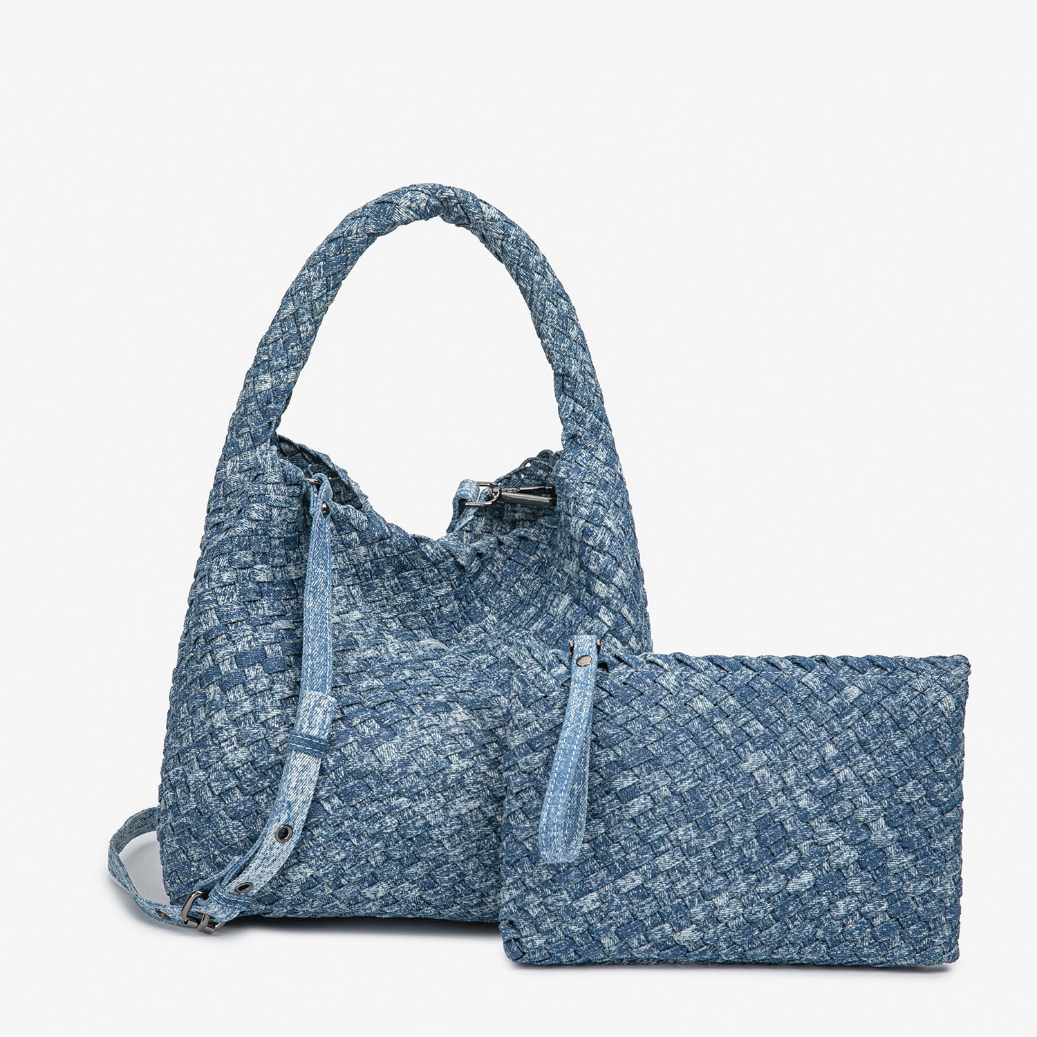 THE DENIM BLOCK VOLUME TOTE detail image 6