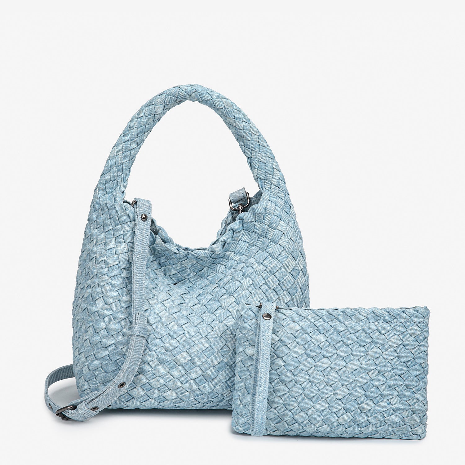 THE DENIM BLOCK VOLUME TOTE detail image 9