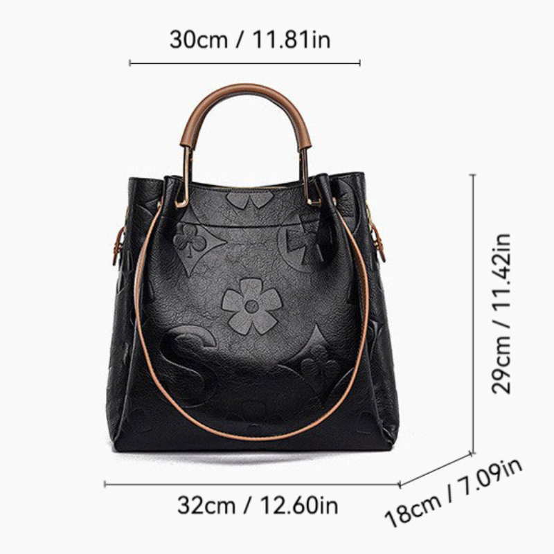 THE LUXE MONOGRAM EMBOSSED TOTE SET detail image 3