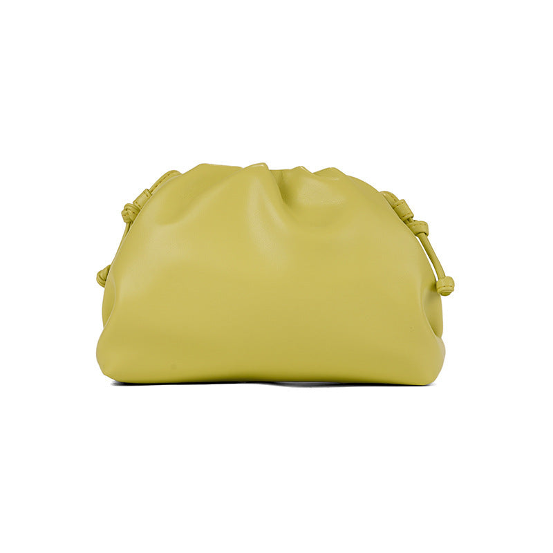 PU leather ruched solid crossbody handbag detail image 15
