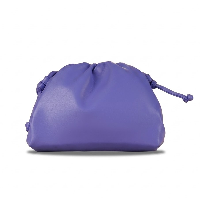 PU leather ruched solid crossbody handbag detail image 19