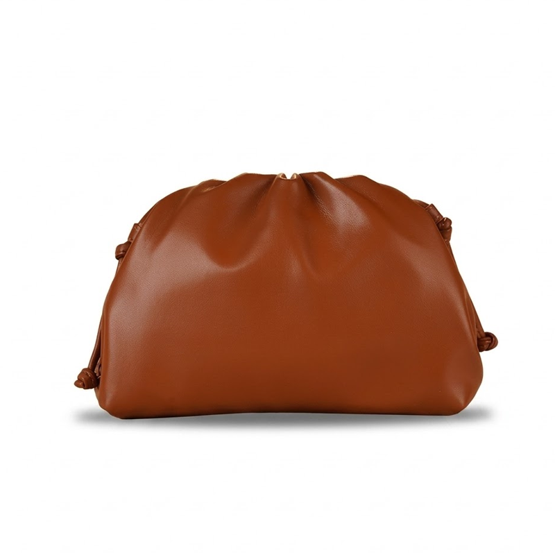 PU leather ruched solid crossbody handbag detail image 20