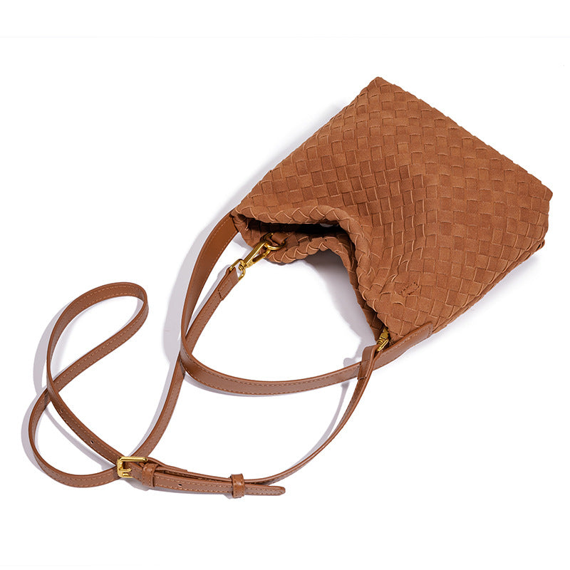 THE FAUX SUEDE BLOCK VOLUME TOTE detail image 10