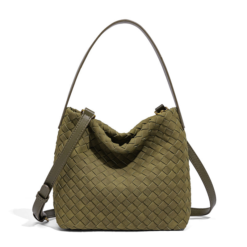 THE FAUX SUEDE BLOCK VOLUME TOTE detail image 6