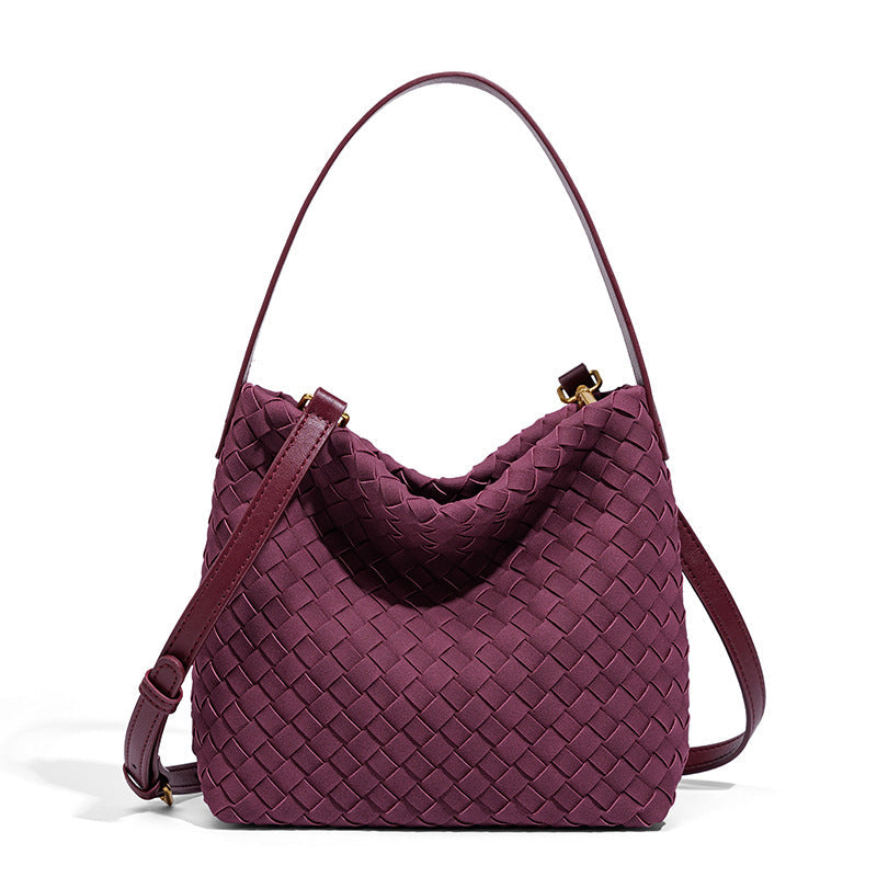 THE FAUX SUEDE BLOCK VOLUME TOTE detail image 7