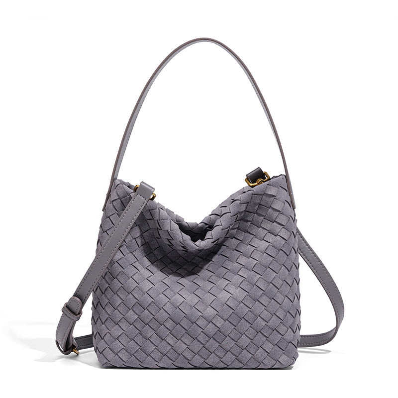 THE FAUX SUEDE BLOCK VOLUME TOTE detail image 8