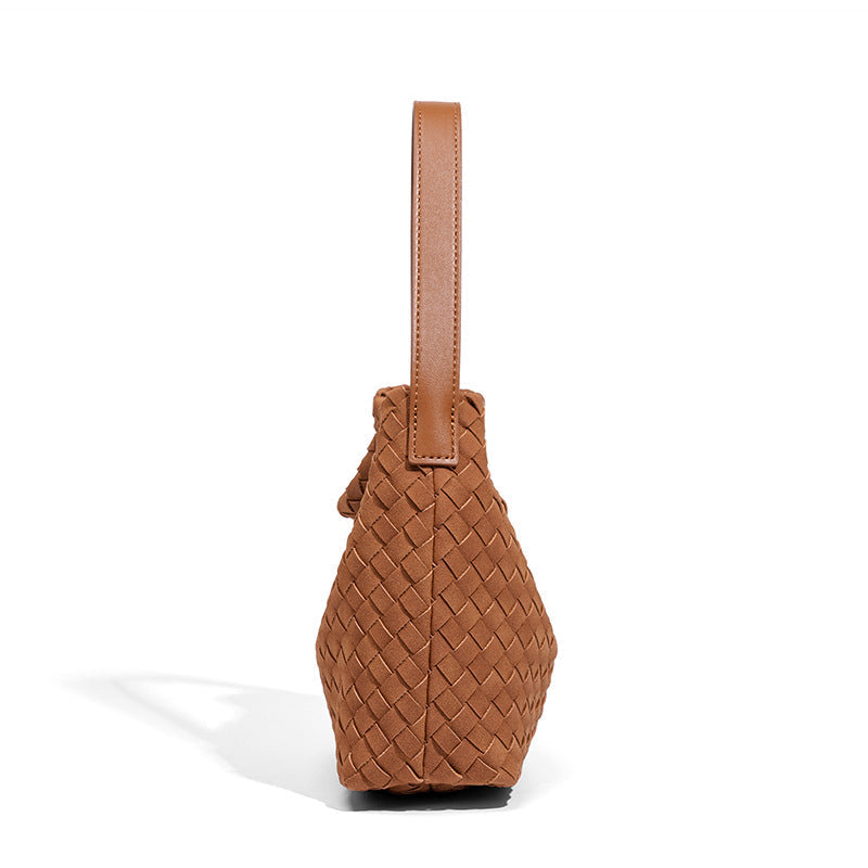 THE FAUX SUEDE BLOCK VOLUME TOTE detail image 9