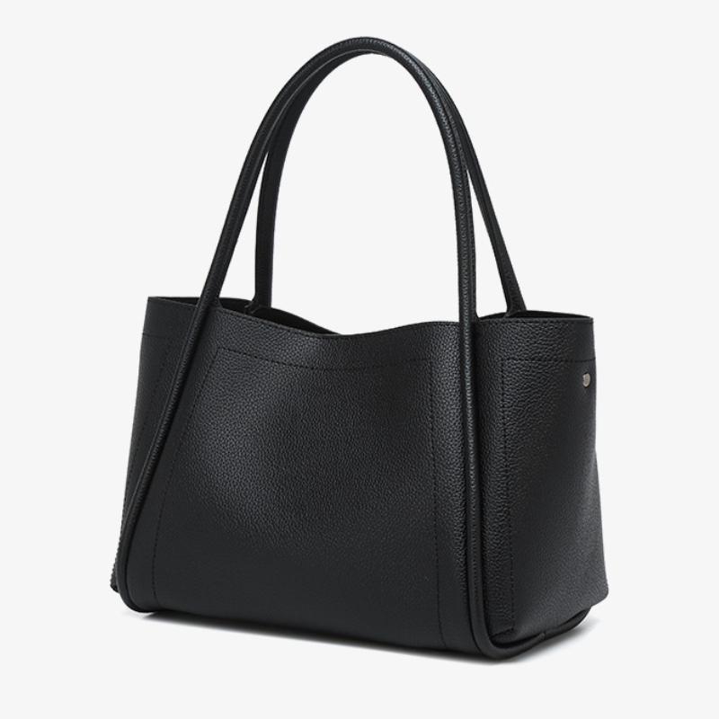 THE STRUCTURED LYCHEE GRAIN TOTE detail image 11