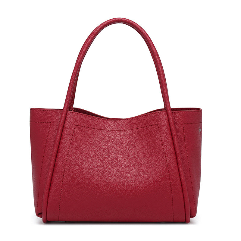 THE STRUCTURED LYCHEE GRAIN TOTE detail image 2