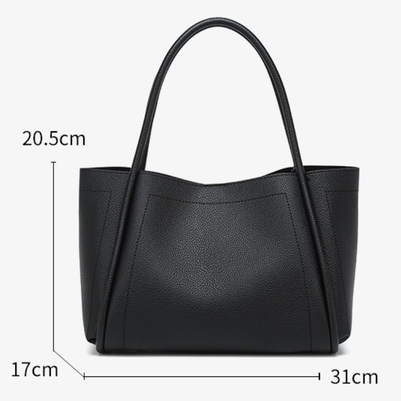 THE STRUCTURED LYCHEE GRAIN TOTE detail image 3