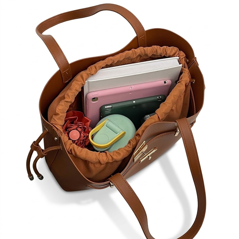THE BELTED DRAWSTRING SHOPPER detail image 4