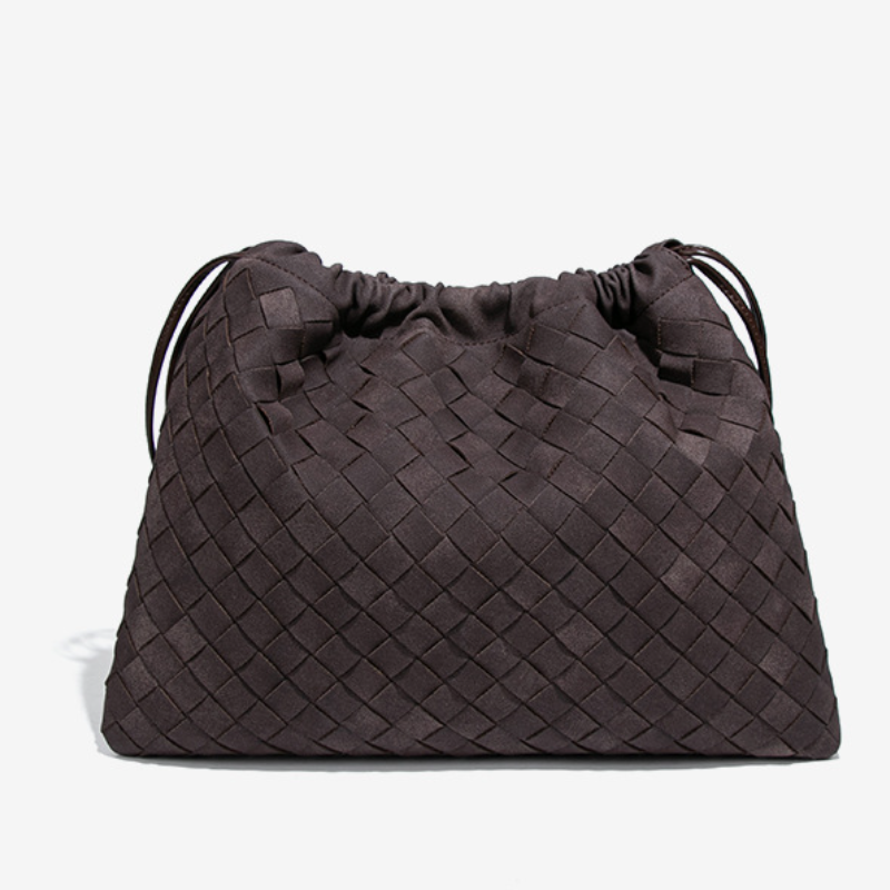 THE FAUX SUEDE DRAWSTRING POUCH detail image 12