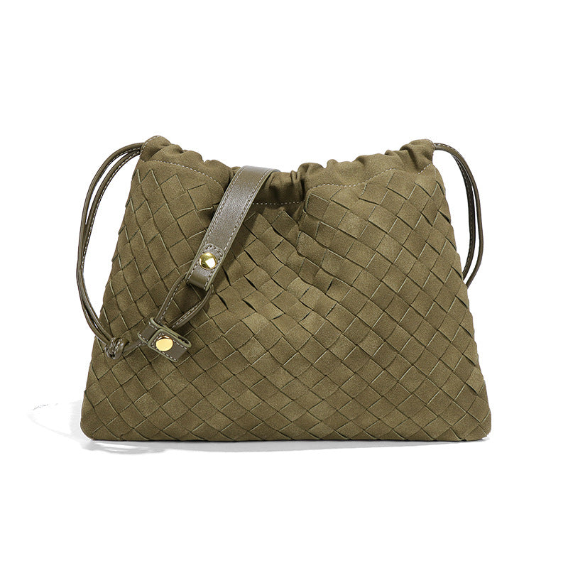 THE FAUX SUEDE DRAWSTRING POUCH detail image 13