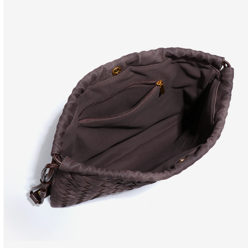 THE FAUX SUEDE DRAWSTRING POUCH detail image 5