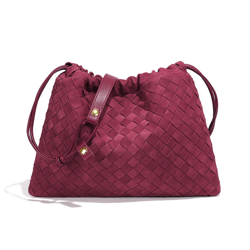 THE FAUX SUEDE DRAWSTRING POUCH detail image 9