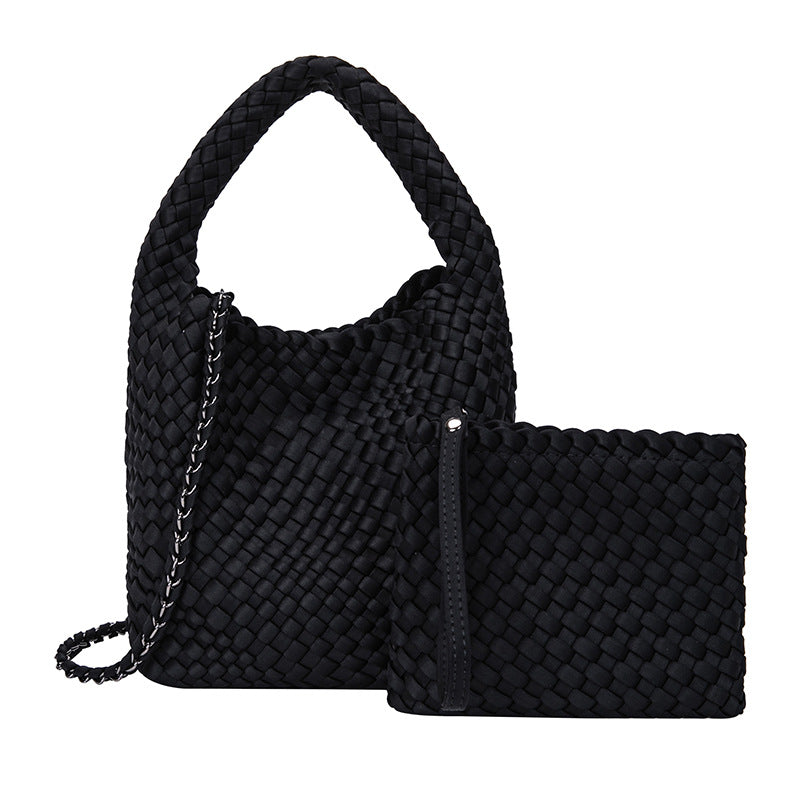 THE SATIN BLOCK VOLUME TOTE detail image 10