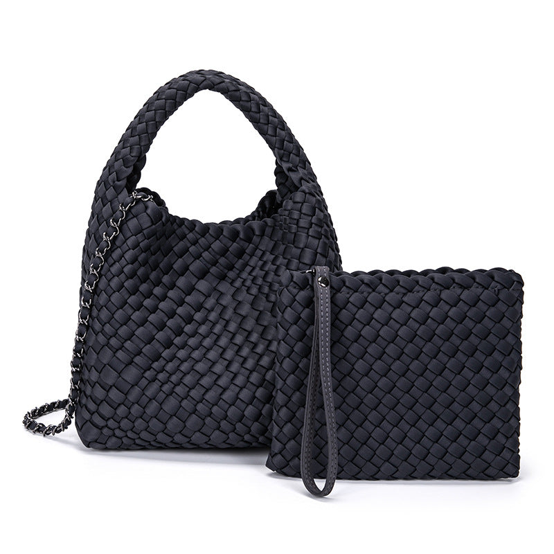 THE SATIN BLOCK VOLUME TOTE detail image 14