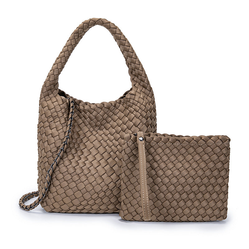 THE SATIN BLOCK VOLUME TOTE detail image 2
